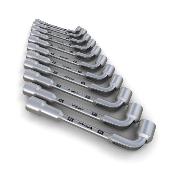 angle socket wrenches 3d max - Angle socket wrenches by ralpatov